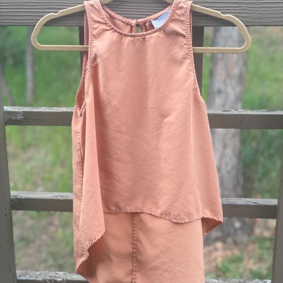 EUC Finders Neiman Marcus High-Low Vintage Lyocell Halter Tank - Picture 1 of 5